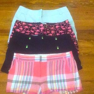 EUC J Crew shorts size 10 4 pairs.